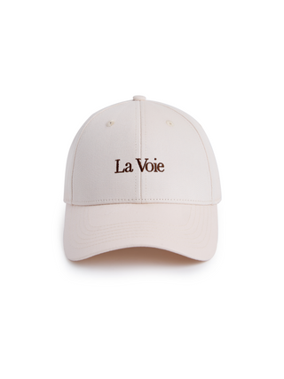 La Voie Classic Cap - Cream / Cocoa