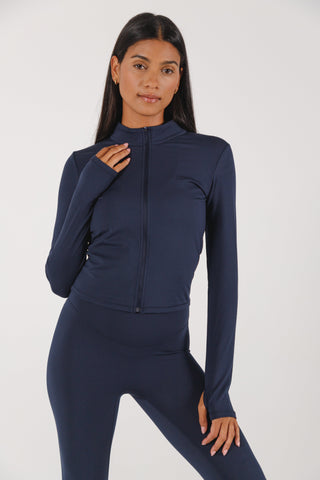 Seamless Cropped Zip Up - Corsica