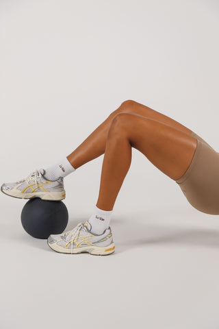 La Voie Sock - White / Cocoa